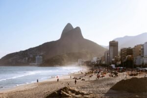 pexels-photo-18017459-18017459 Scenic view of Ipanema Beach and Dois Irmãos mountain in Rio de Janeiro, Brazil.